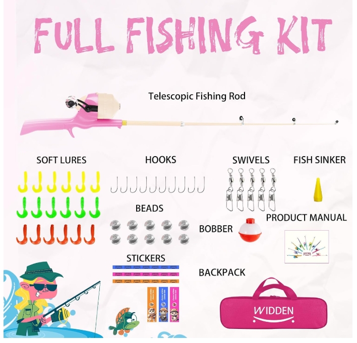 Girls fishing pole 3
